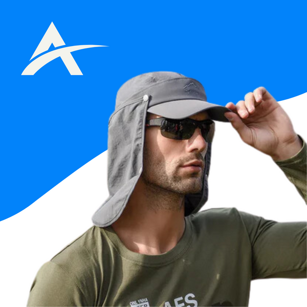Boné para Pesca com Tela Frontal e Proteção UV
