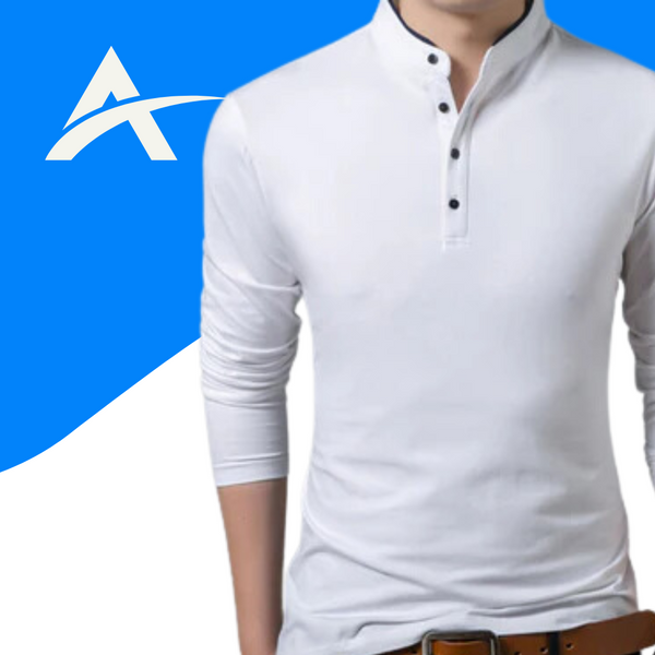 Camisa Masculina Clássica de Manga Longa