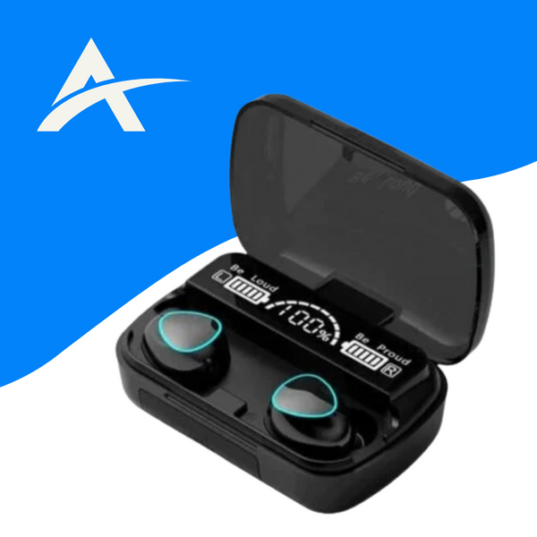 Fone de Ouvido Bluetooth Wireless v5.3 BT Tws Sem Fio Com Power Bank