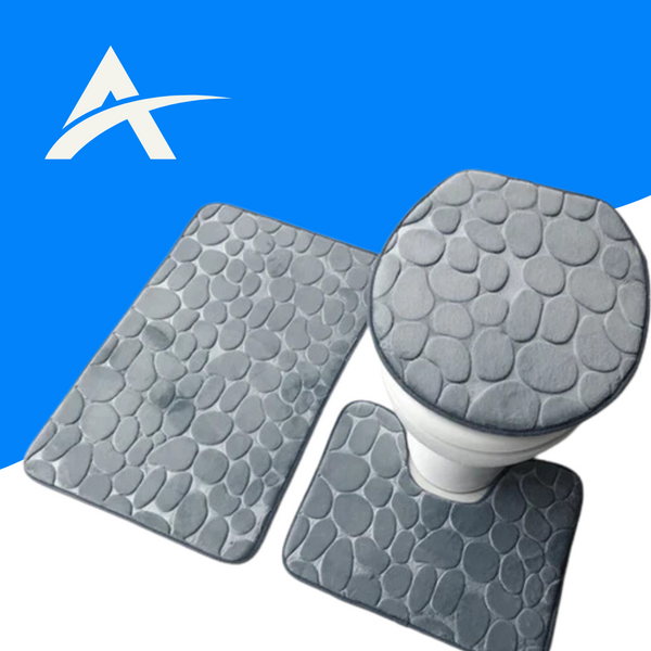 Kit 3 Tapetes para Banheiro Absorvente