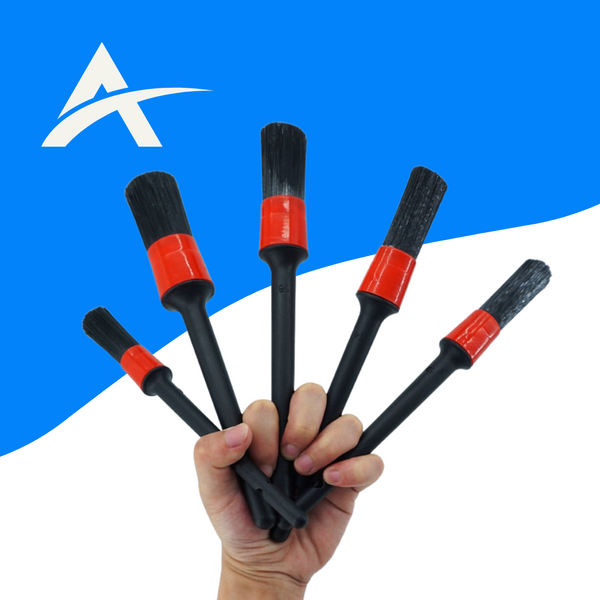 5 Pcs Kit de Pincéis Internos Detalhamento Automotivo