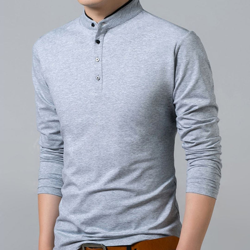 Camisa Masculina Clássica de Manga Longa